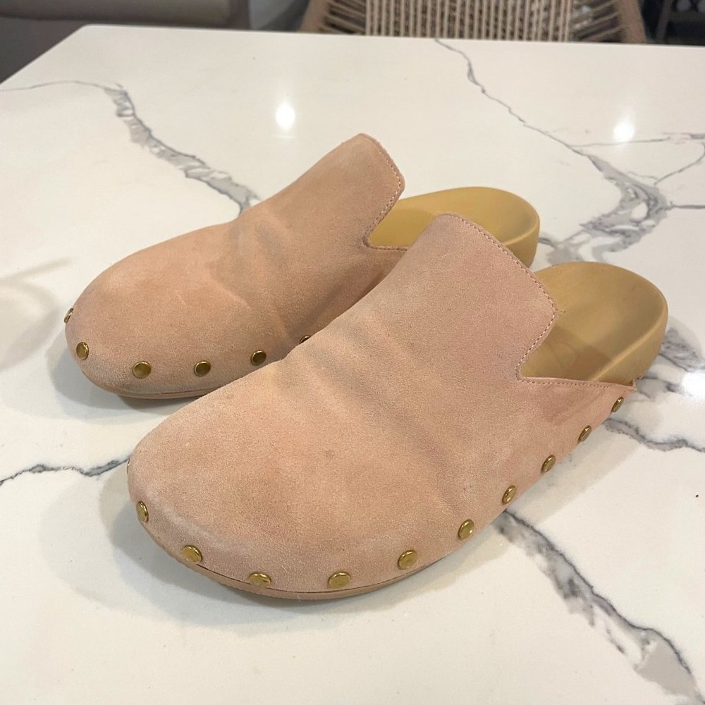 J.Crew Suede Leather Clogs